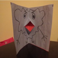 Scary Mouth Pop-up Card
